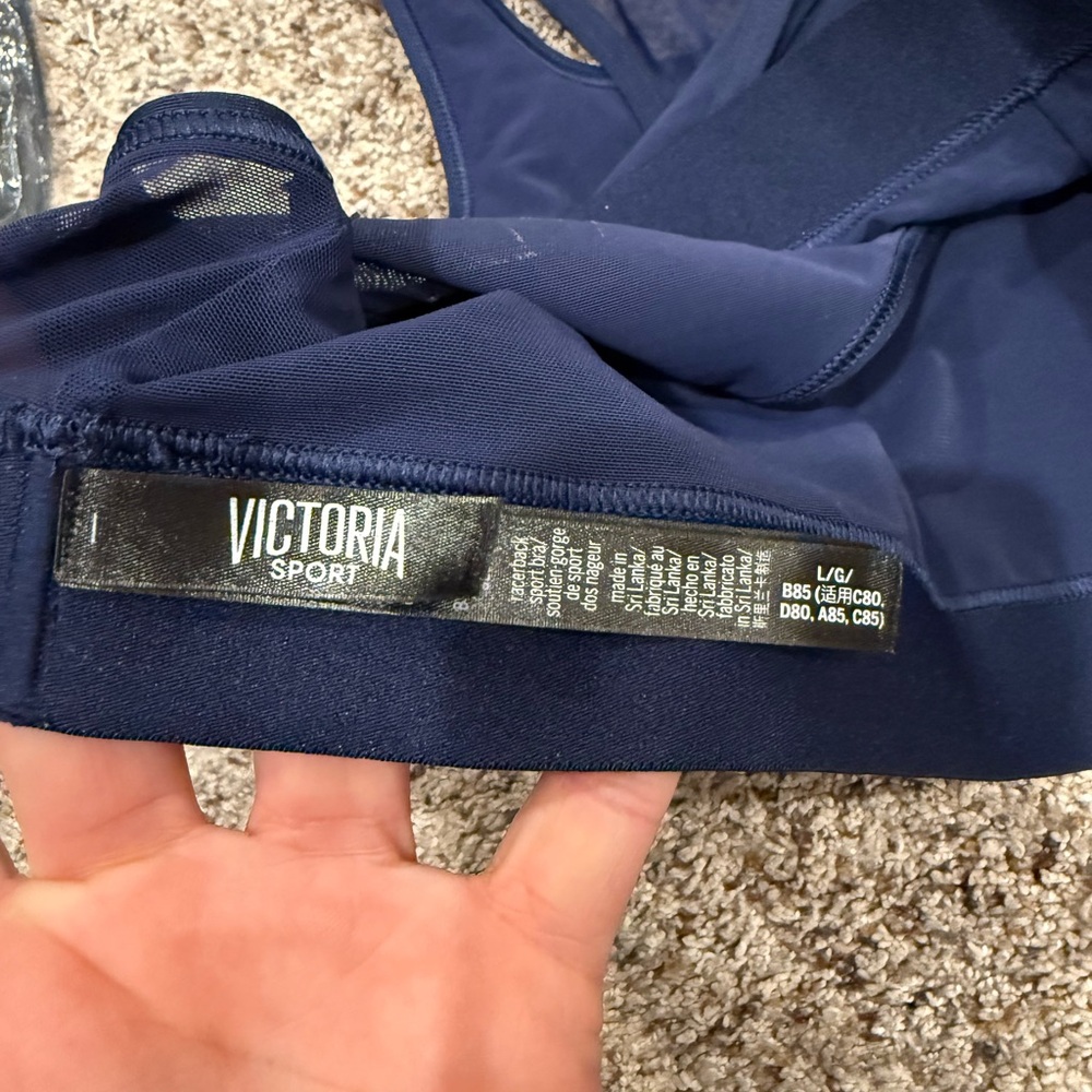 Victoria's Secret Dark Blue and Metallic Sports Bra - Picture 5 of 5